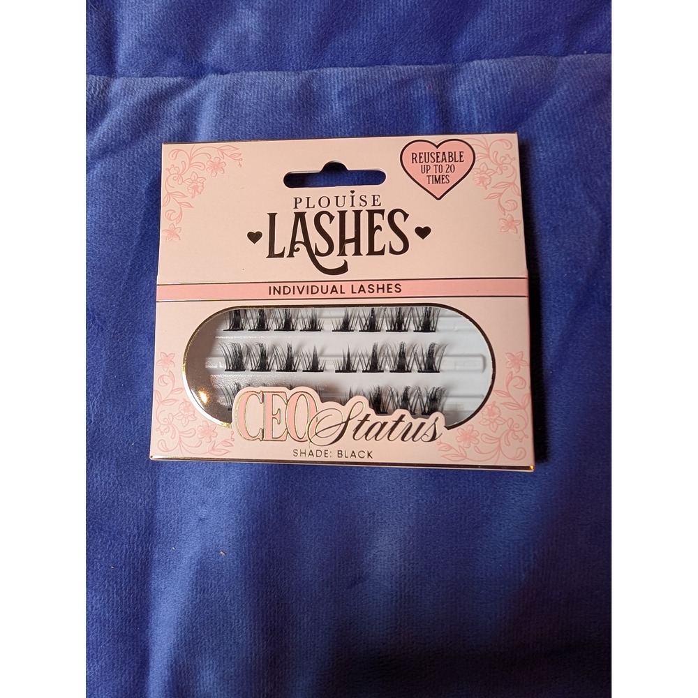 PLouise Individual Lashes Womens OS Black CEO Status Reusable Clusters NWT